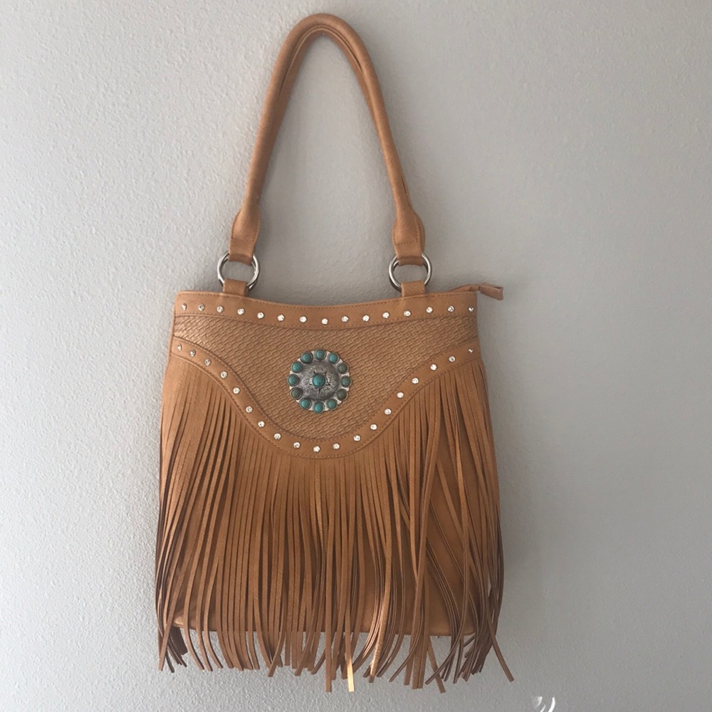 Leather Fringe Purse